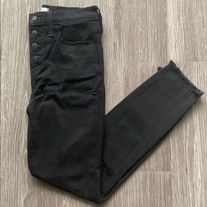 Madewell Black Denim Jeans - Holes on the Knees